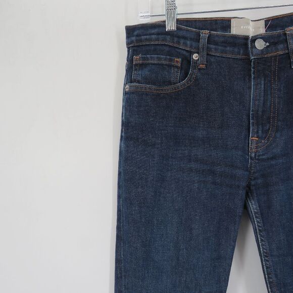 Everlane Womens Size 28 The Ankle Dark Blue Mid Rise Jeans Minimalist Denim - Picture 13 of 14
